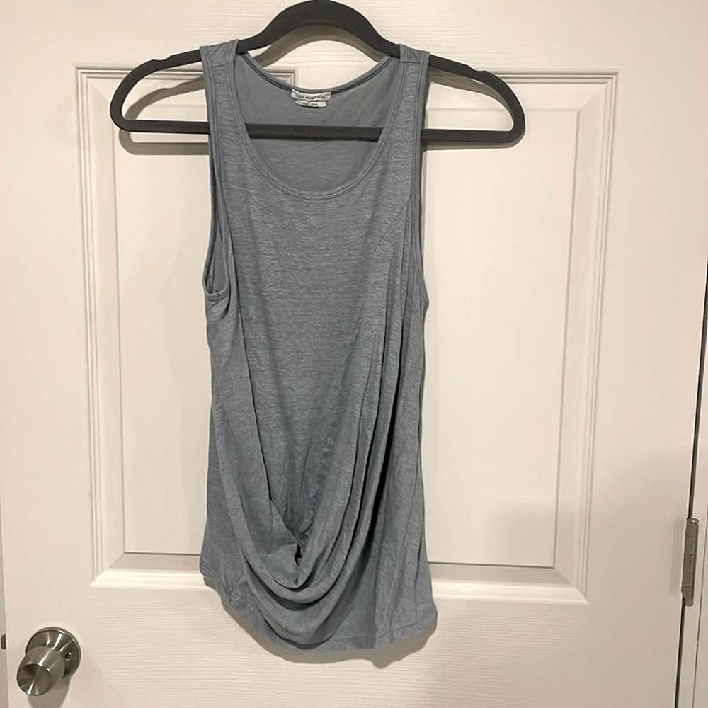 United Colors of Benetton Blue Draped Tank Top Size S